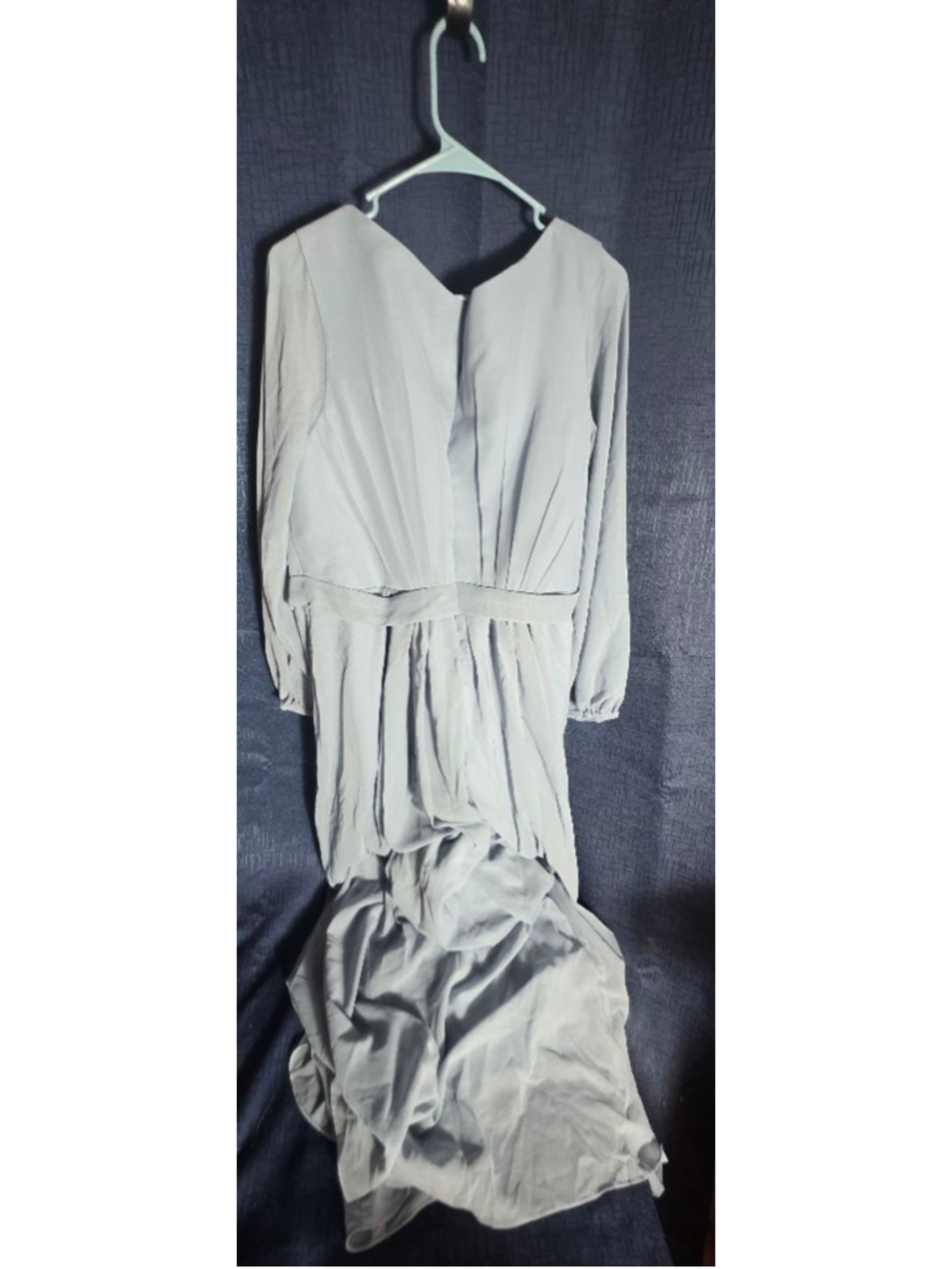 Women's Unbranded Light Blue Long Sleeve Dress Size 20W plus wedding fancy - Picture 4 of 6